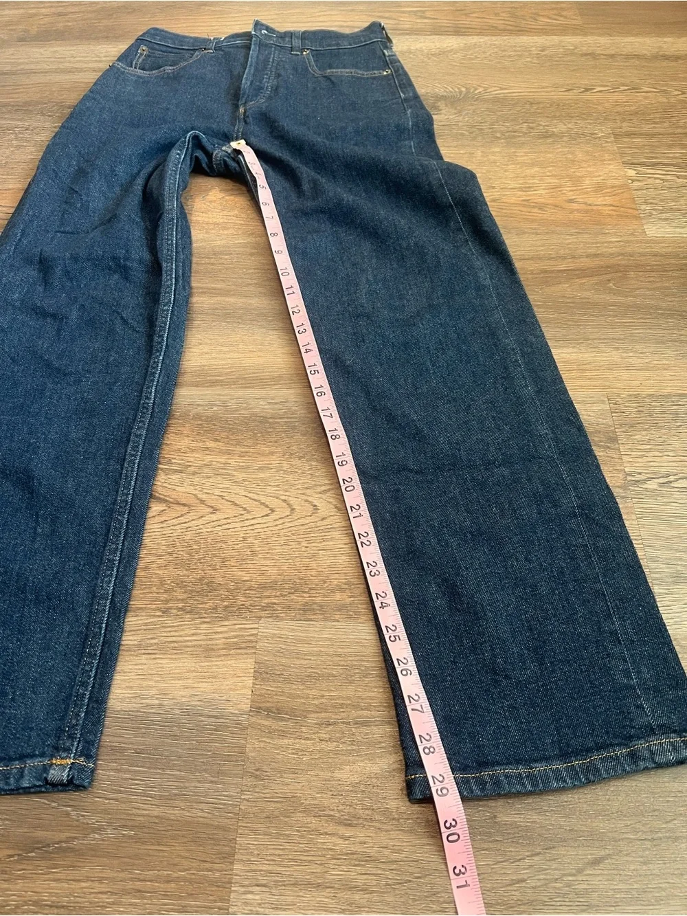 Everlane The Way-High Jean Dark Wash Straight Leg Size 26 Regular Casual Work - Picture 10 of 10